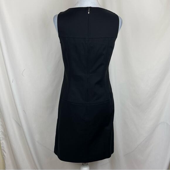 White House Black Market Black Neutral Minimalist EuroGirl Dress NWOT Size 6 - Picture 5 of 13